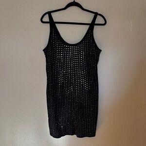 Express Black Sequin Dress